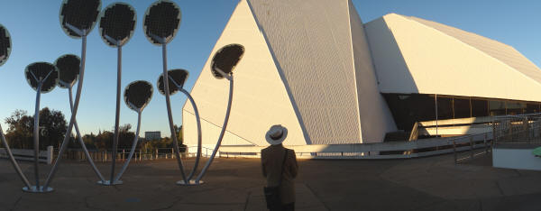 Solar Mallee Trees - artwork on forecourt of Adelaide Festival Theatre