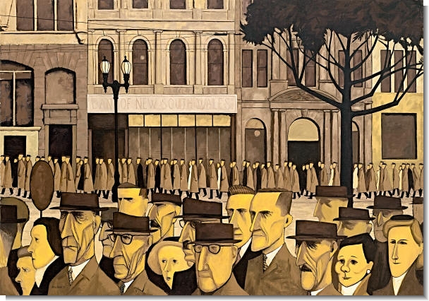 John Brack - Collins Str, 5p.m.