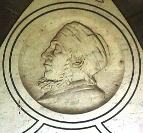 John Fawkner - detail of head from tombstone