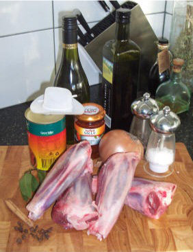 Lamb shanks ingredients