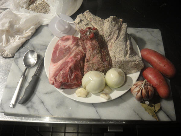 Hearty lamb neck ingredients