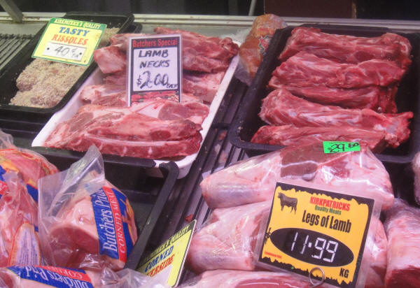 Lamb necks at South Melbourne Market