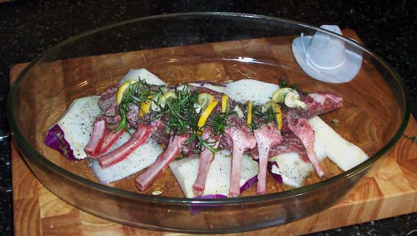 Prepared Rack of Lamb