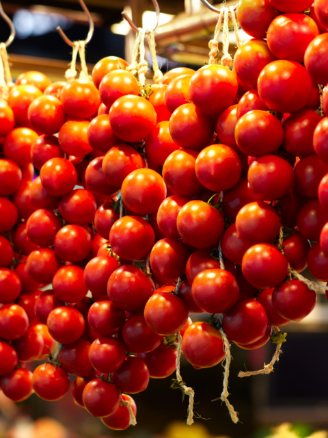 Tomatoes at market