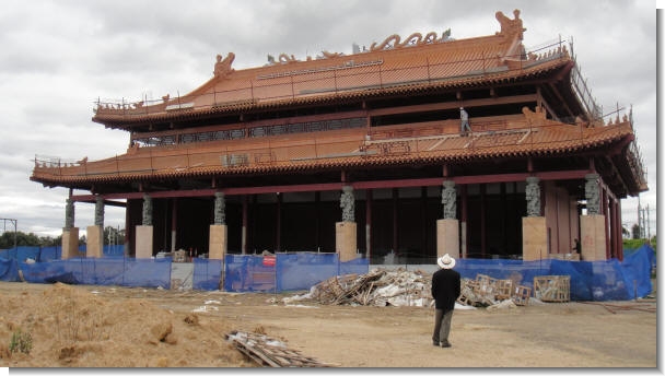 Heavenly Queen Temple under construction