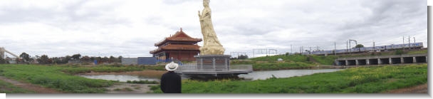 Heavenly Queen statue and temple