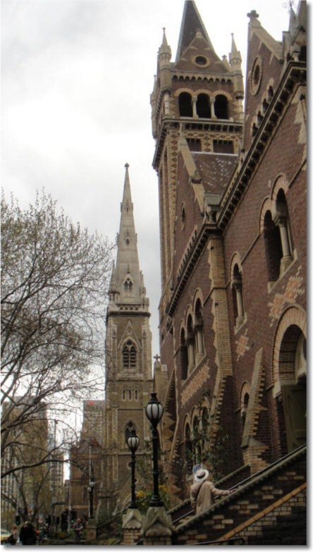 St Michael's Church with Scots' Church in the background