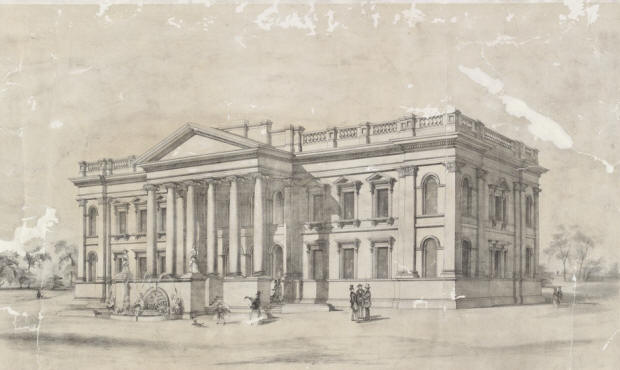 Melbourne Public Library - 1854 design