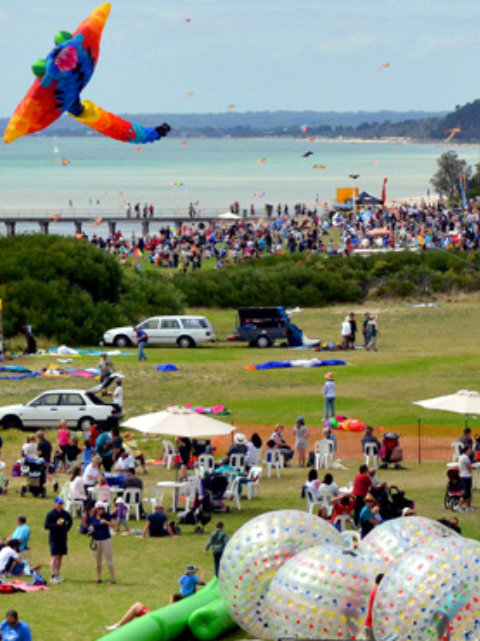 Kites at Rosebud Kite Festival