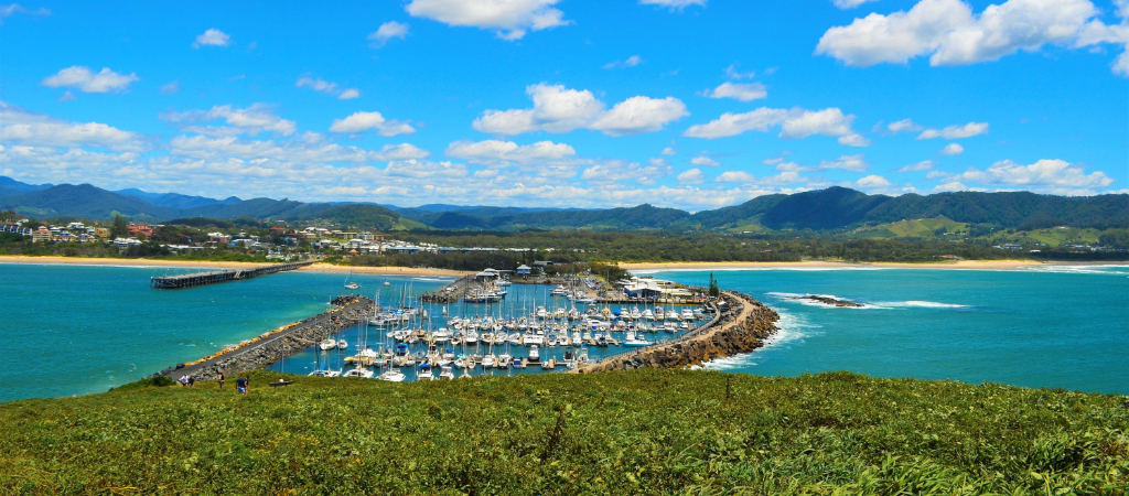 Marina at Coffs Harbour on the mid north coast of New South Wales