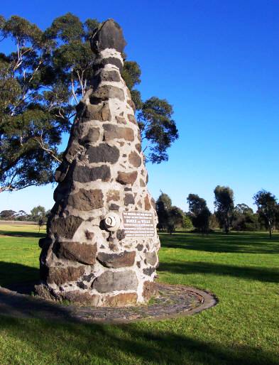 Burke and Wills Monument in Royal Park, Melbourne