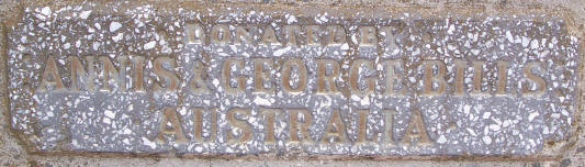 Inscription on Bills Horse Trough