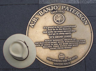 Banjo Paterson - plaque
