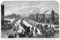 Fawkner's funeral procession